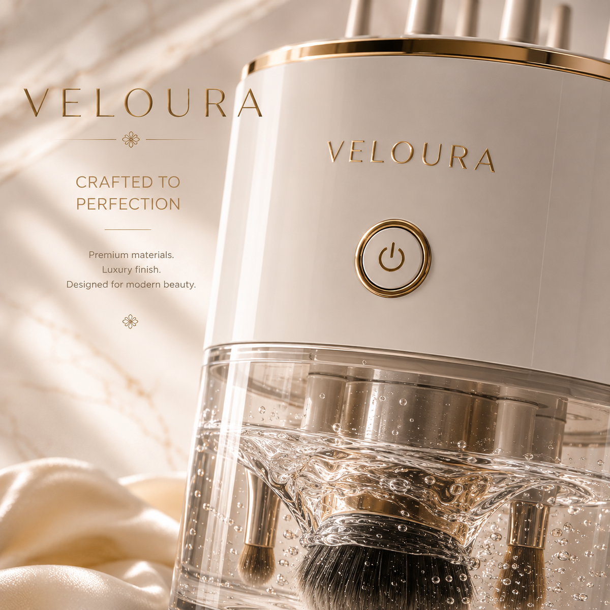 Veloura Electric Makeup Brush Cleaner