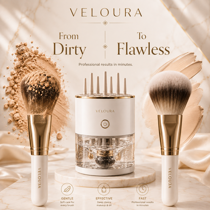 Veloura Electric Makeup Brush Cleaner